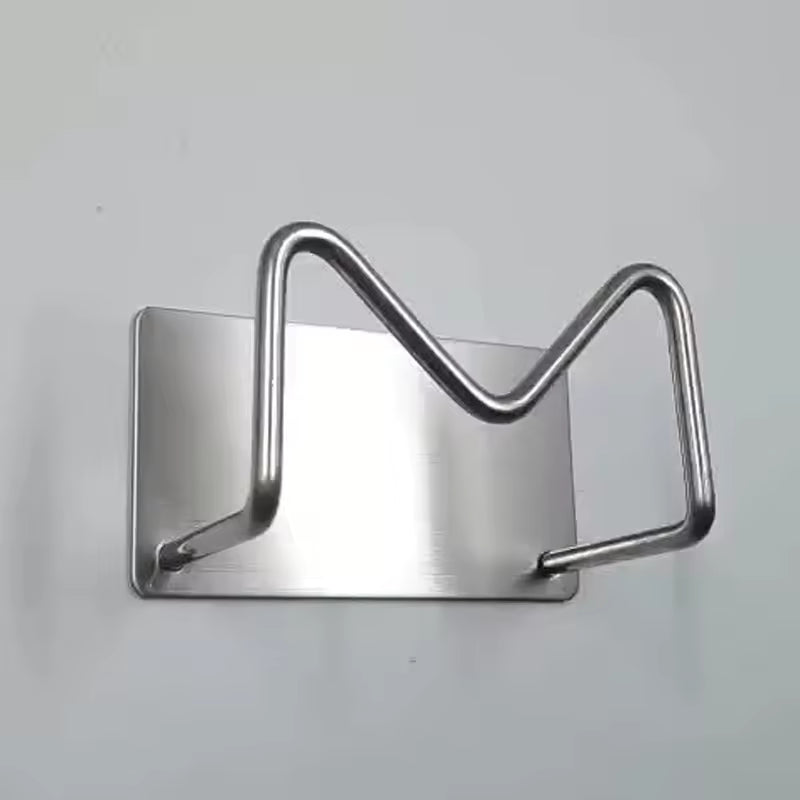 Stainless Steel Sink Sponge Holder – Wall Mounted Draining Organizer