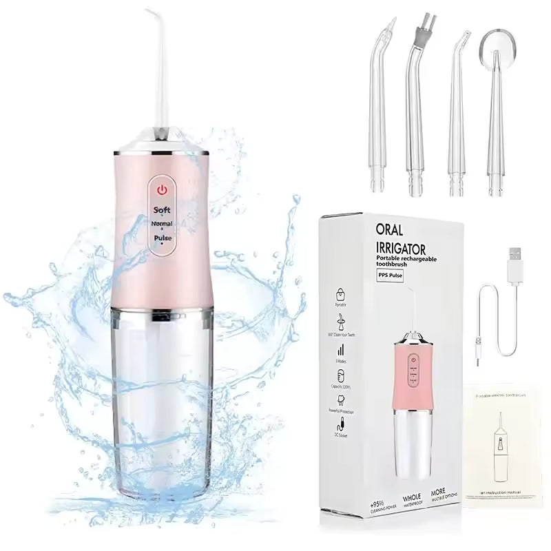 Portable Oral Irrigator Water Flosser – Powerful Deep Cleaning, Long Battery Life
