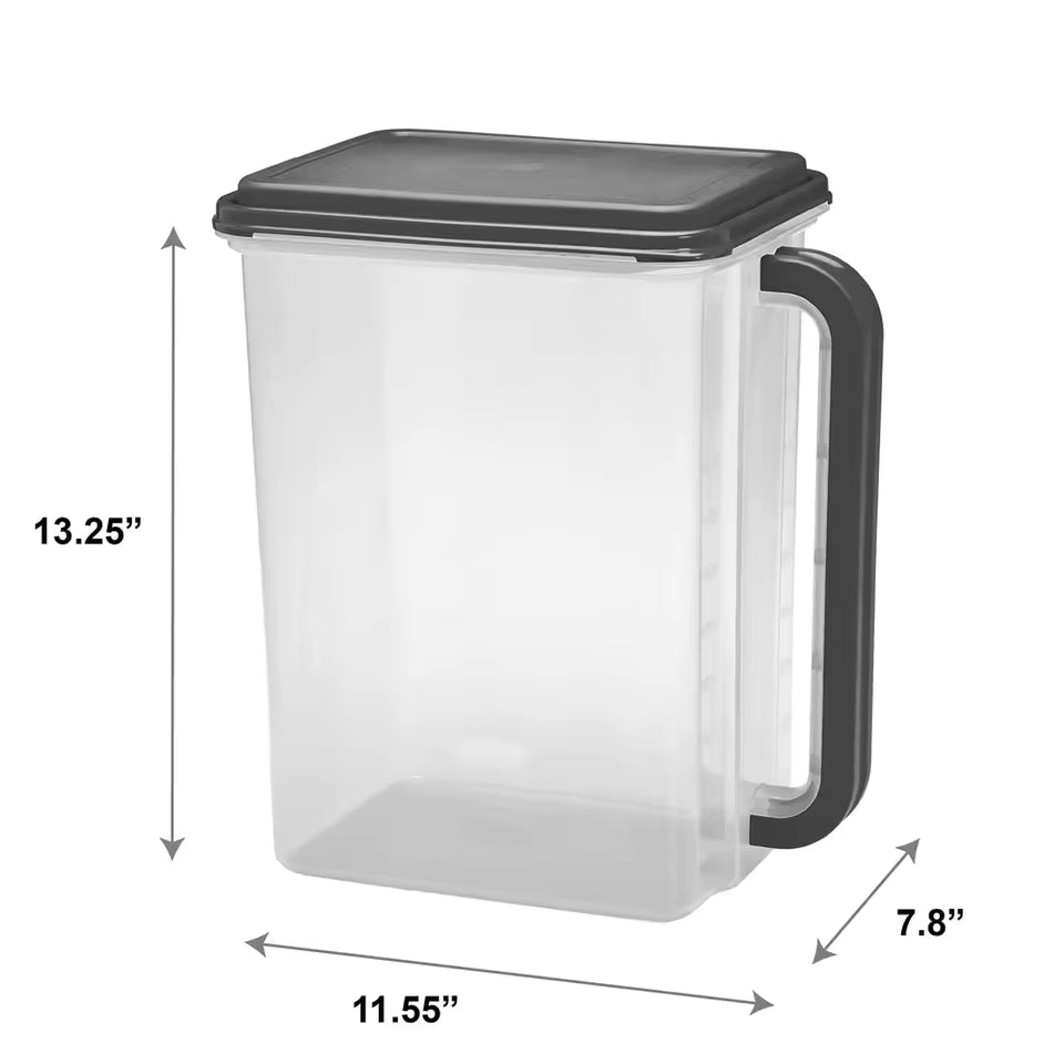 Large Airtight Pantry Storage Container 46 cup with Handle & Pour Spout – Food Organization Box