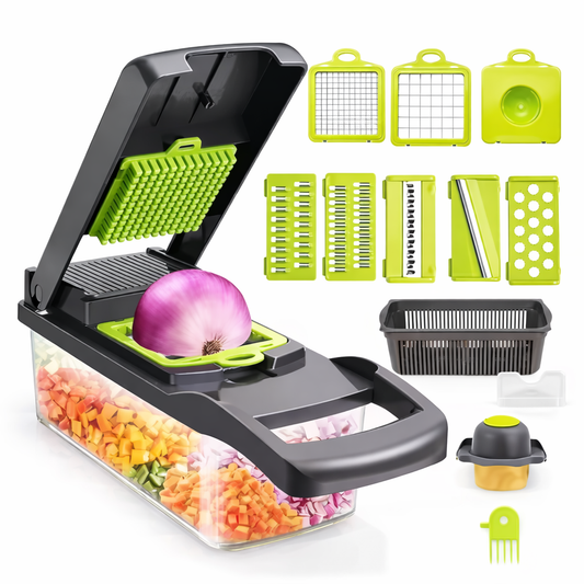 Multi-Function 6-in-1 Vegetable Chopper & Dicer – Fast, Easy & Mess-Free Food Prep