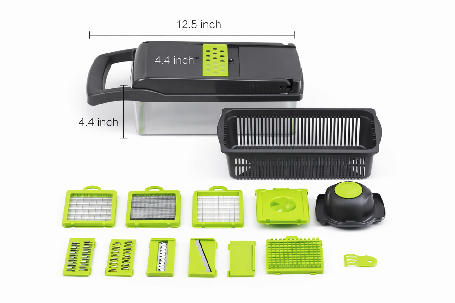 Multi-Function 6-in-1 Vegetable Chopper & Dicer – Fast, Easy & Mess-Free Food Prep