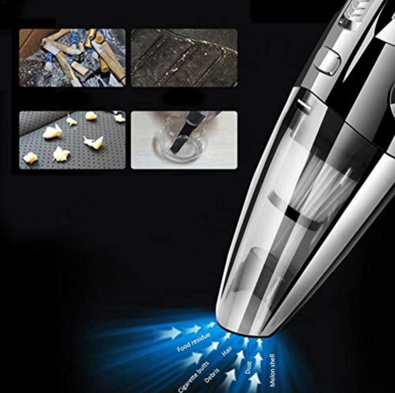Cordless Handheld Vacuum Cleaner – Powerful 6000Pa Suction, Portable & Multi-Accessory Cleaning Tool