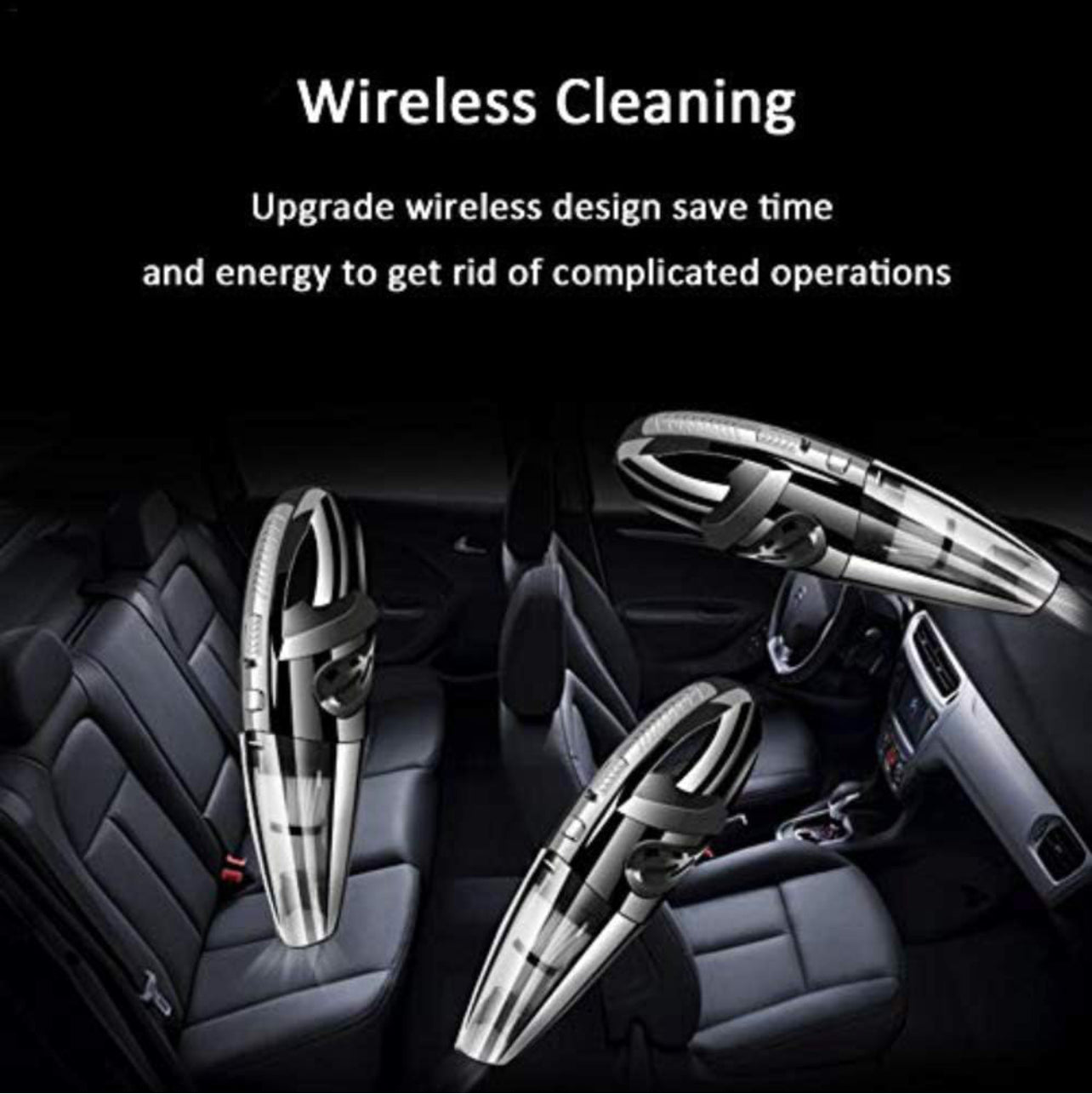 Cordless Handheld Vacuum Cleaner – Powerful 6000Pa Suction, Portable & Multi-Accessory Cleaning Tool