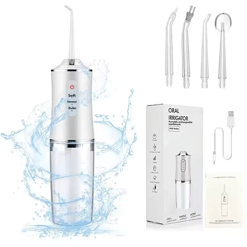 Portable Oral Irrigator Water Flosser – Powerful Deep Cleaning, Long Battery Life