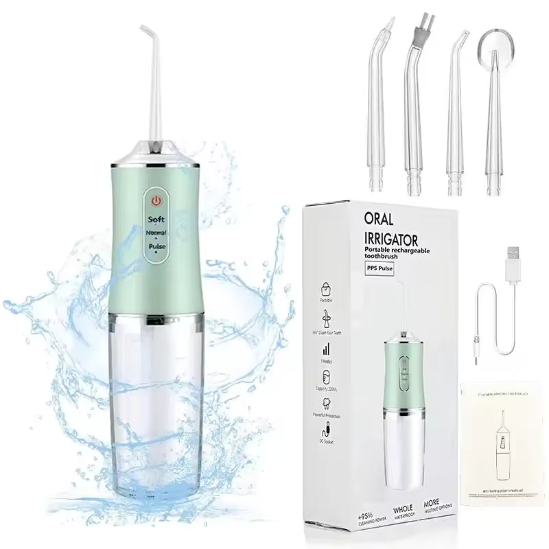 Portable Oral Irrigator Water Flosser – Powerful Deep Cleaning, Long Battery Life