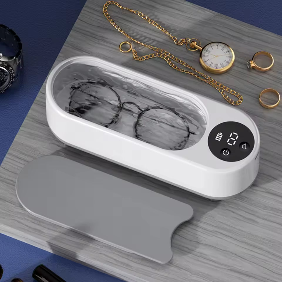 Portable Ultrasonic Cleaner – USB Rechargeable Jewelry, Glasses & Makeup Cleaning Device
