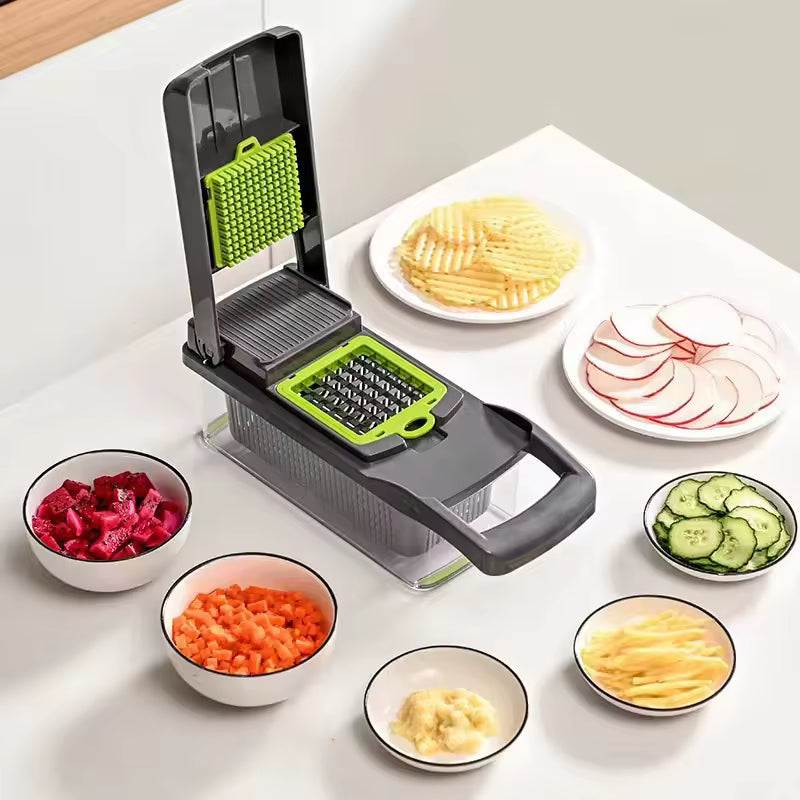 Multi-Function 6-in-1 Vegetable Chopper & Dicer – Fast, Easy & Mess-Free Food Prep