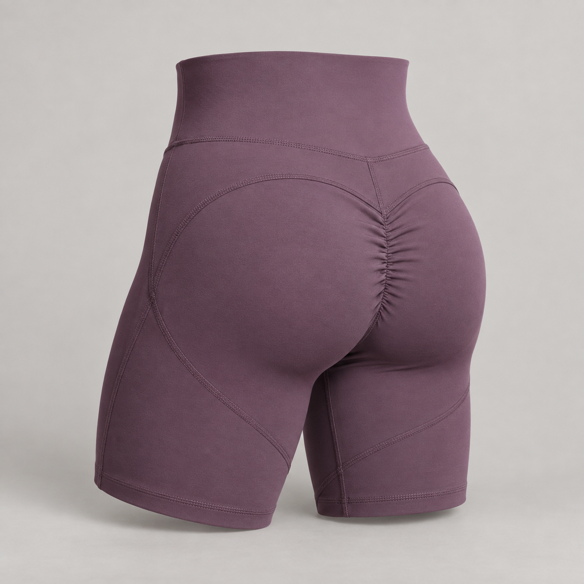 Curve Motion Shorts in plum